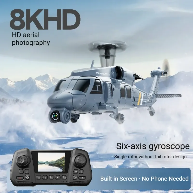 Rc Helicopter Single Rotor - Helikopter L2-DORN RC Apache z kamerą