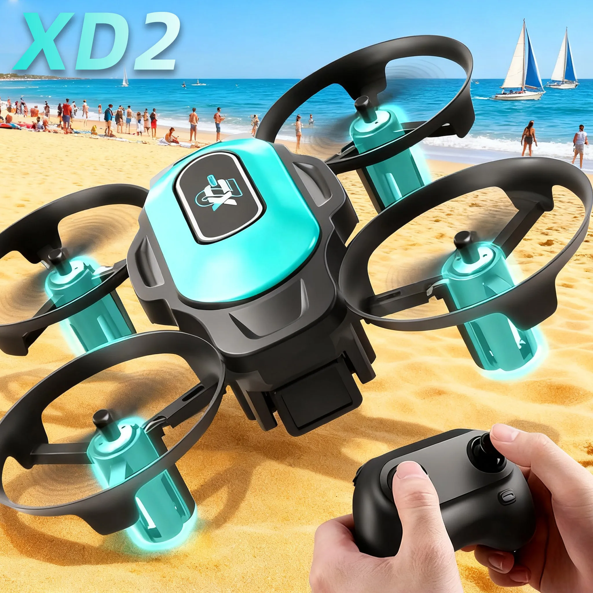 Rc Helicopter Case - Mini dron XD2, 360 ° Akrobacje,