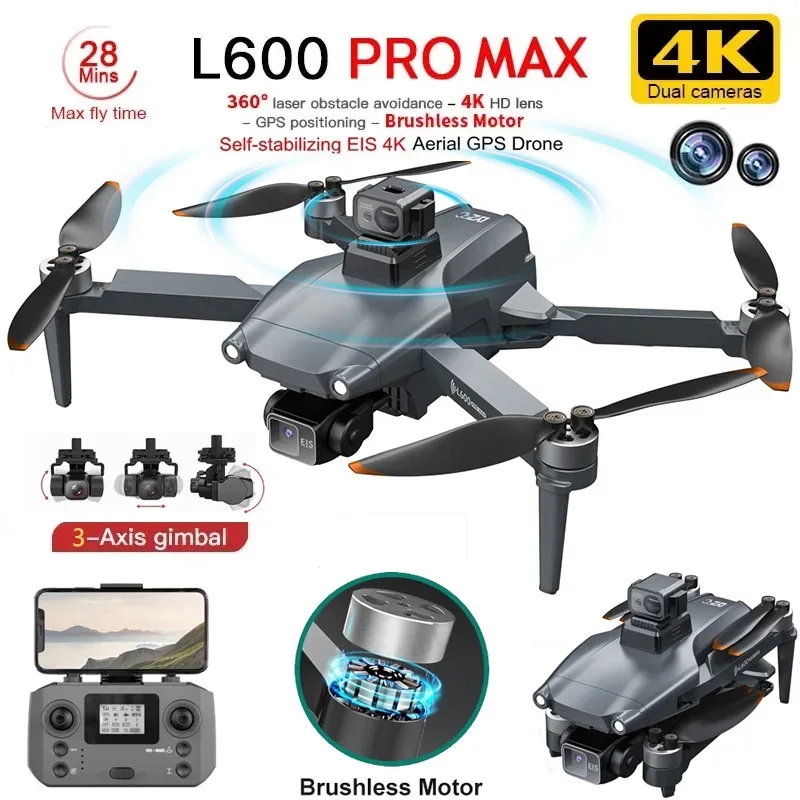 Rc Helicopter Case - L600 PRO MAX GPS Drone Profesjonalny