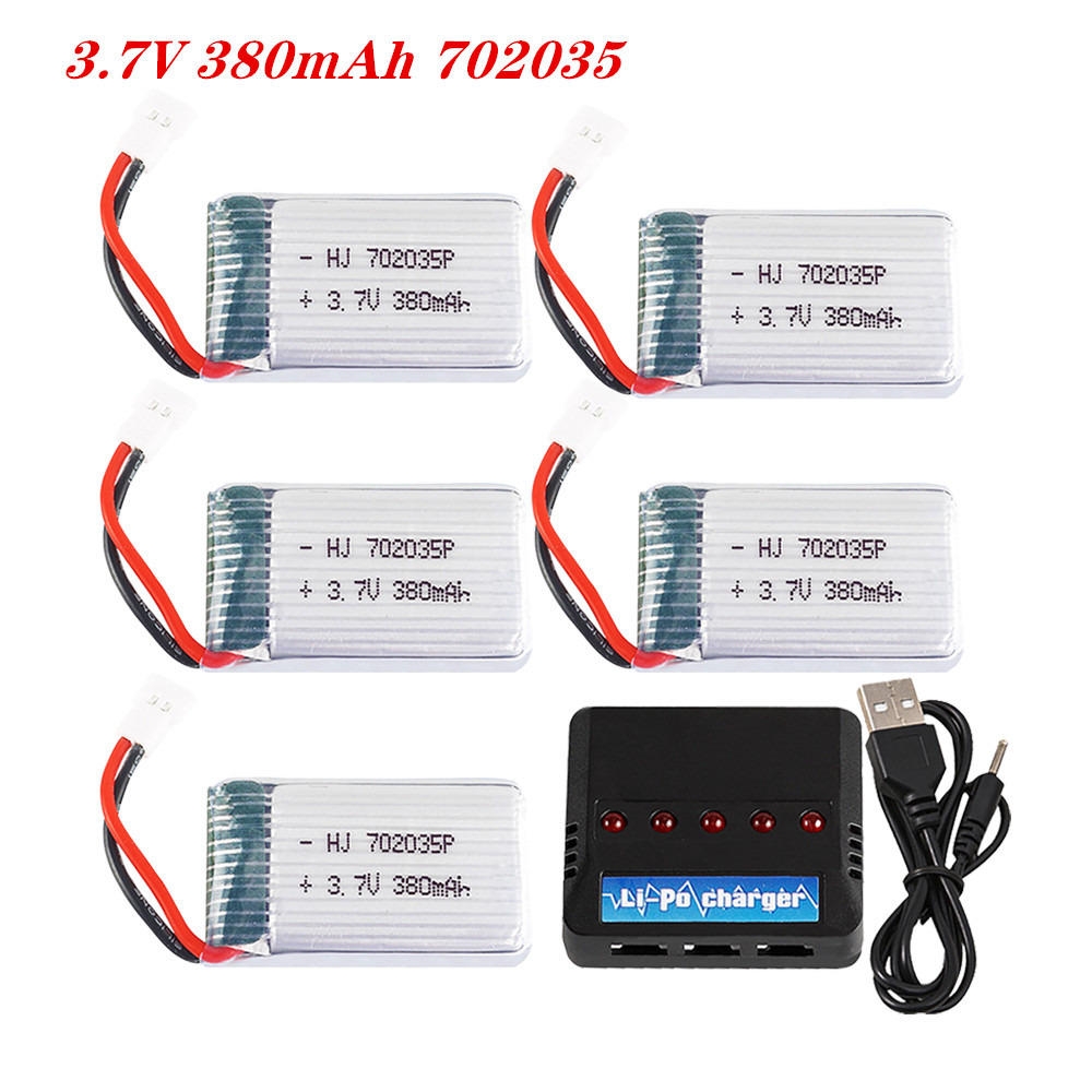 Rc Helicopter Charger - 3.7V 380mah 702035 bateria Lipo akumulator