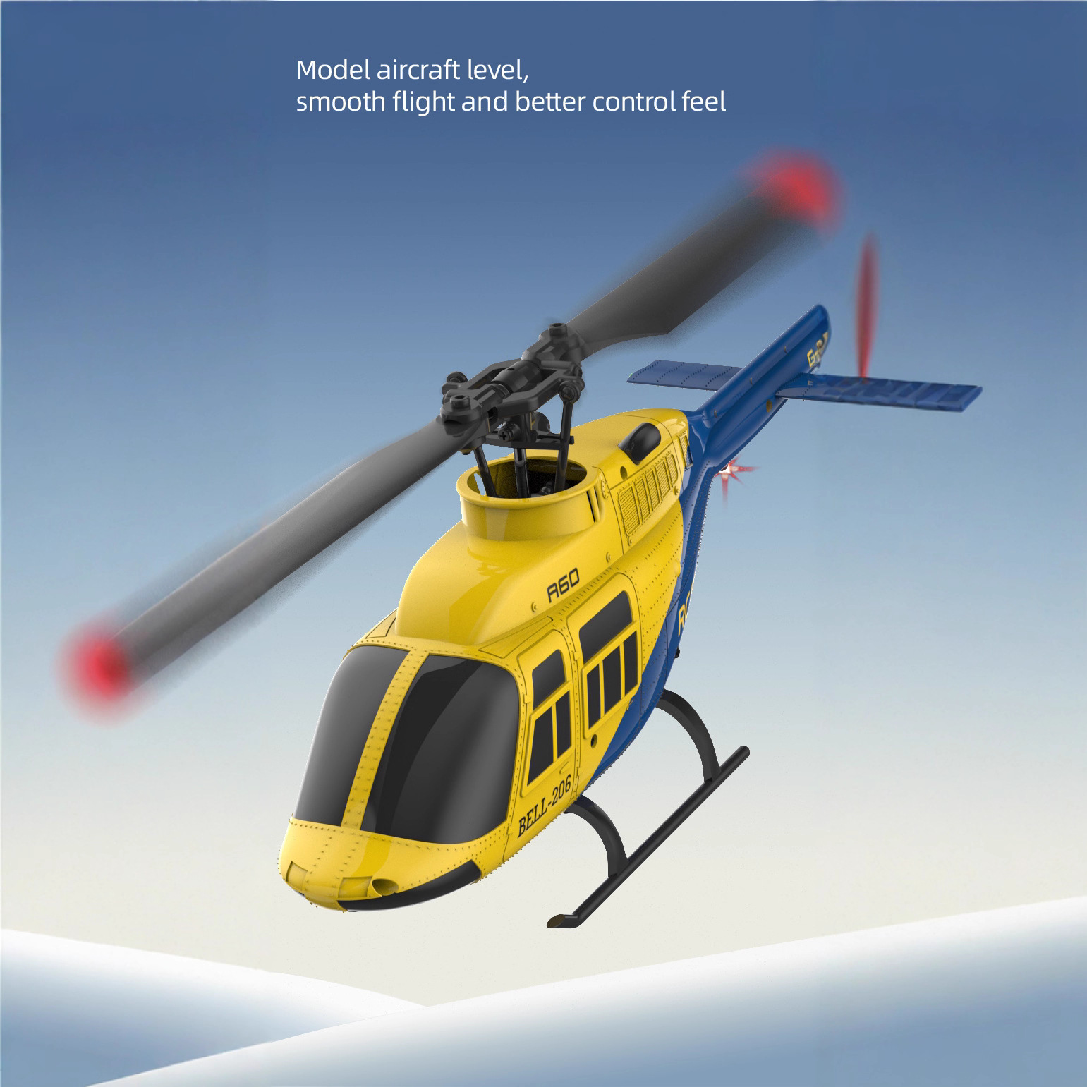 Rc Helicopter Single Rotor - Helikopter RC Bell 206 w skali