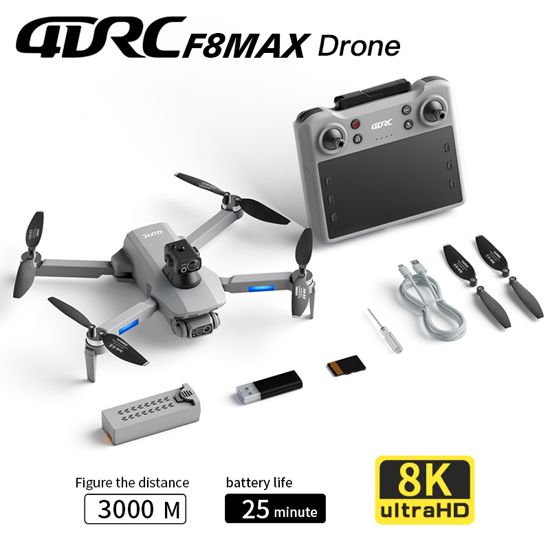 Rc Helicopter Case - Dron F8 MAX GPS Profesjonalny z