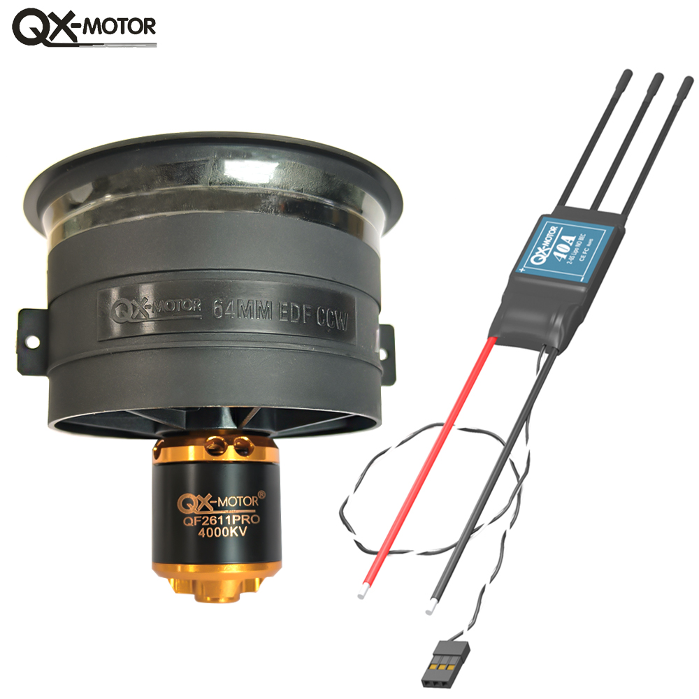 Rc Helicopter Blade - QX-MOTOR 5-łopatkowy wentylator kanałowy EDF 64mm