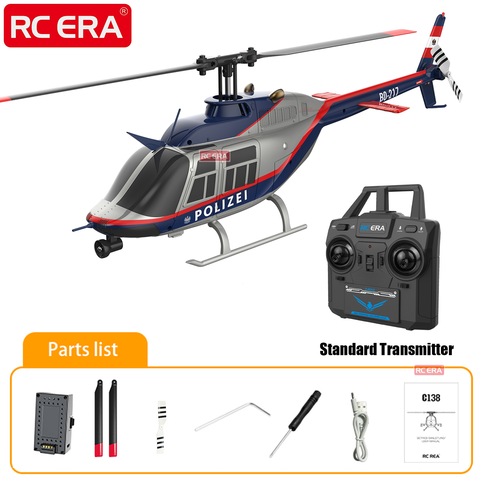 RC ERA C138 BELL 206 Jet Range – Rc Helicopter Large recenzja i cena