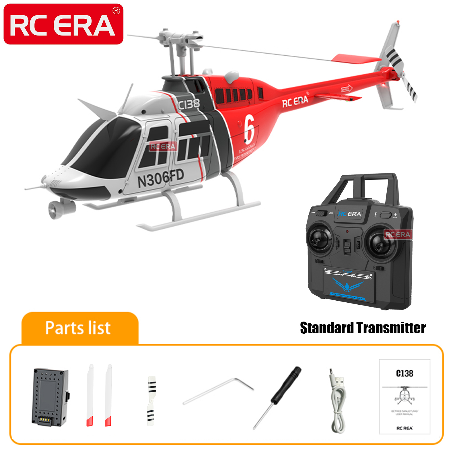 RC ERA C138 BELL 206 Jet Range – Rc Helicopter Large recenzja i cena