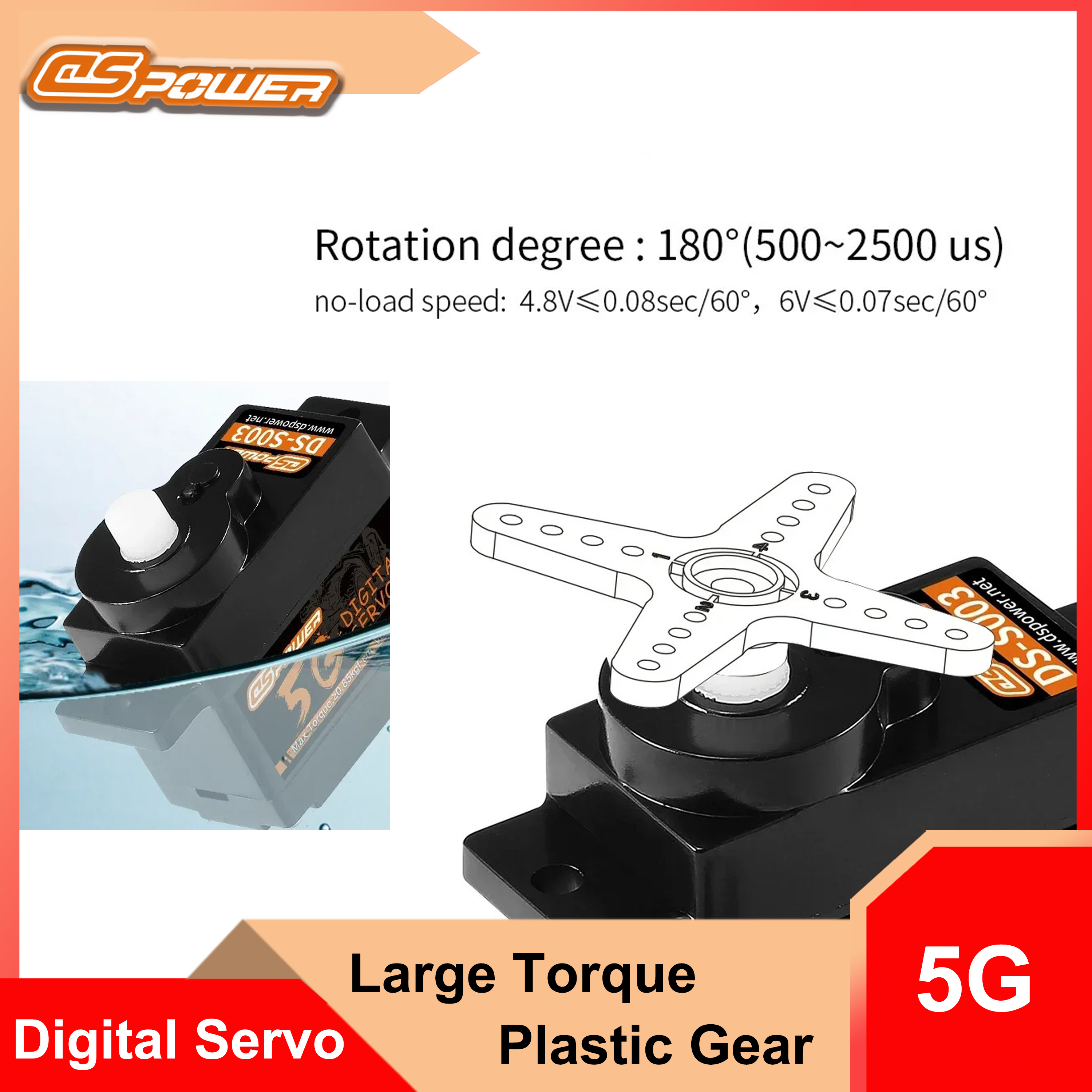 DSpower 5G Mikro Serwo Cyfrowe – Rc Helicopter Large recenzja i cena