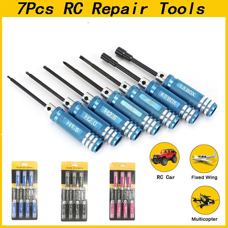 Zestaw 7 szt. kluczy imbusowyc – Rc Helicopter Tool Kit recenzja i cena