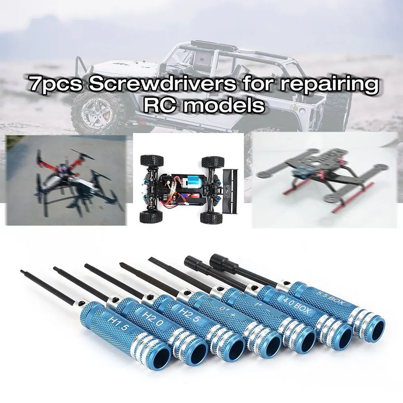 Zestaw 7 szt. kluczy imbusowyc – Rc Helicopter Tool Kit recenzja i cena