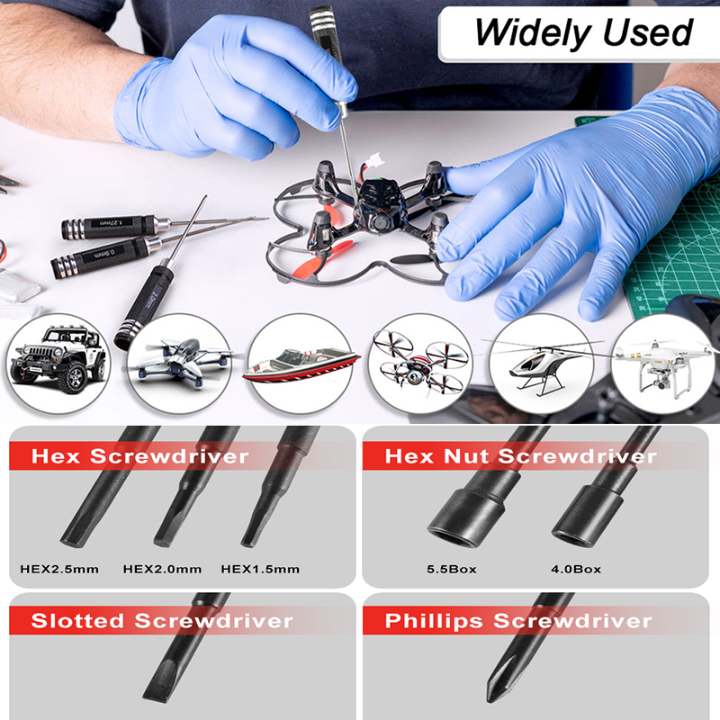 Zestaw 7 szt. kluczy imbusowyc – Rc Helicopter Tool Kit recenzja i cena
