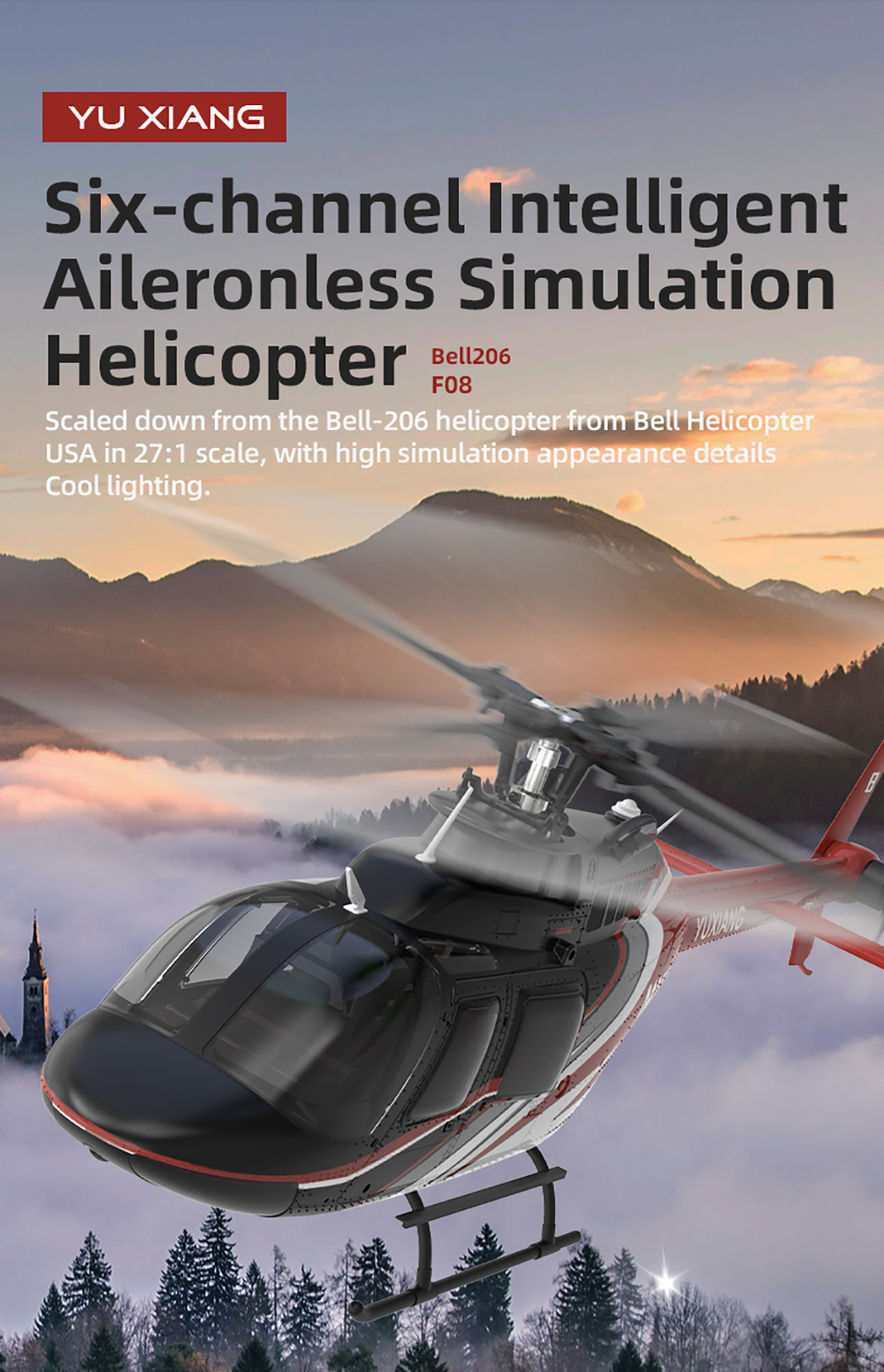 Samolot RC YU XIANG 2.4G 6CH H – Rc Helicopter Gyro recenzja i cena