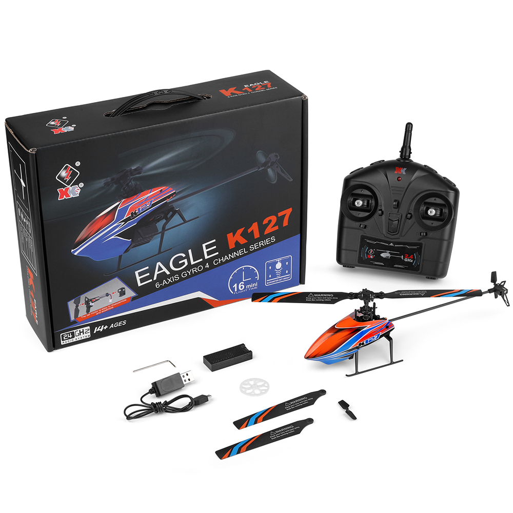 WLtoys XK K127 2.4G 4CH 6-Aixs – Rc Helicopter Gyro recenzja i cena