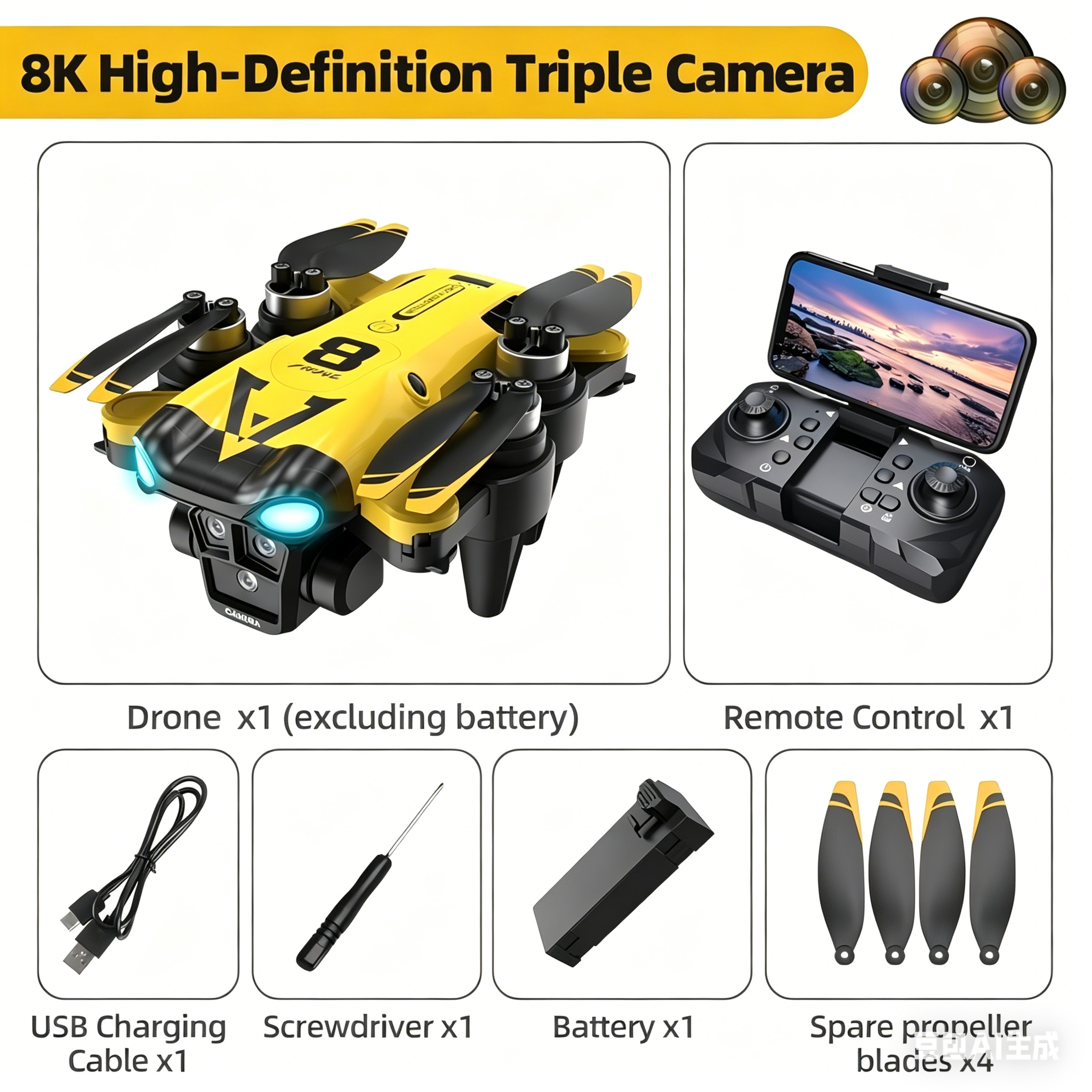 Nowy quadcopter z potrójnymi k – Rc Helicopter Case recenzja i cena