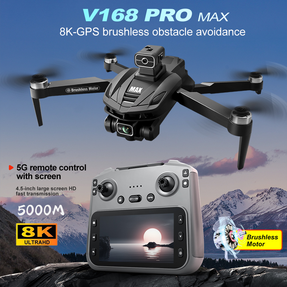 V168 PRO Max GPS Drone 8K Prof – Rc Helicopter Case recenzja i cena