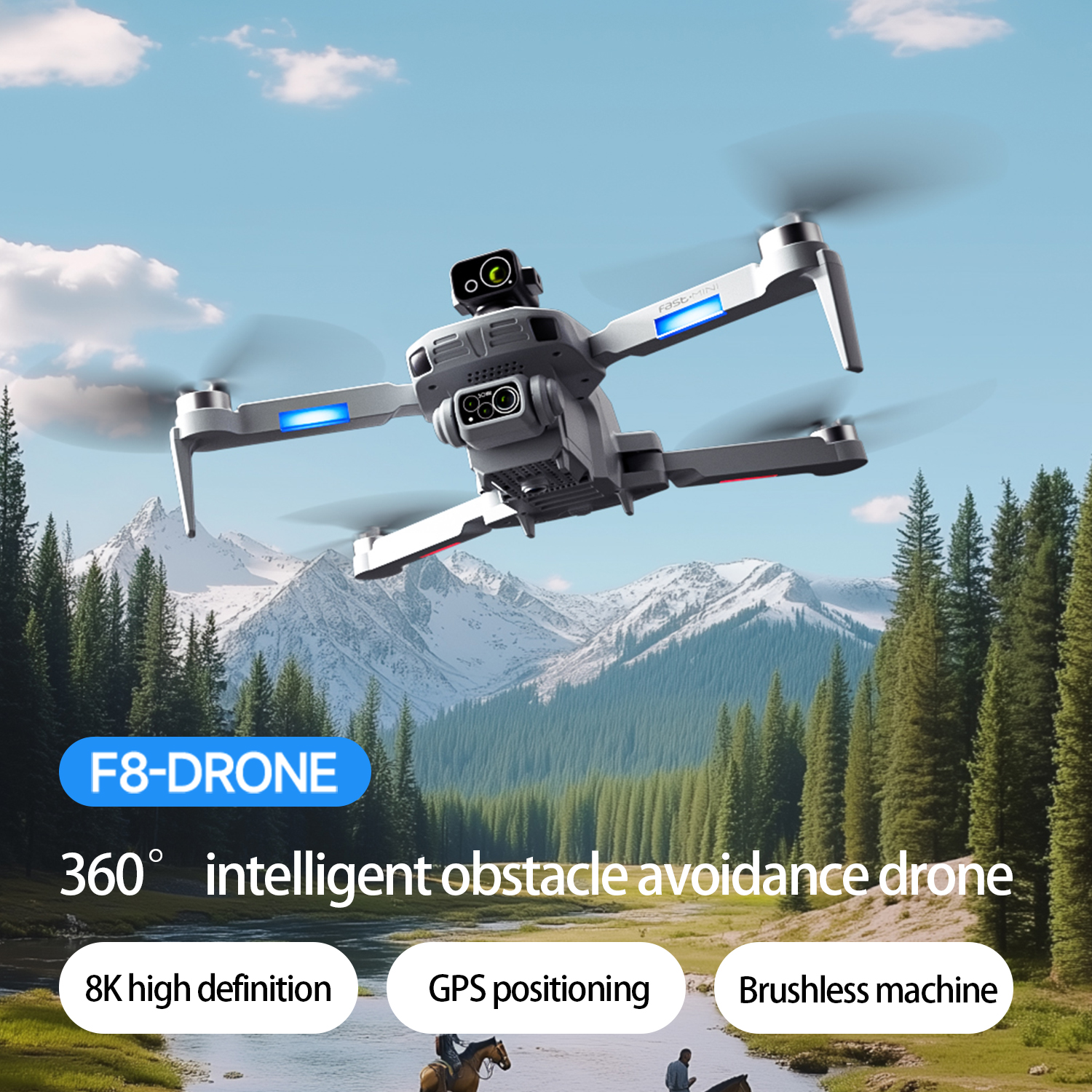 Dron F8 MAX GPS Profesjonalny  – Rc Helicopter Case recenzja i cena