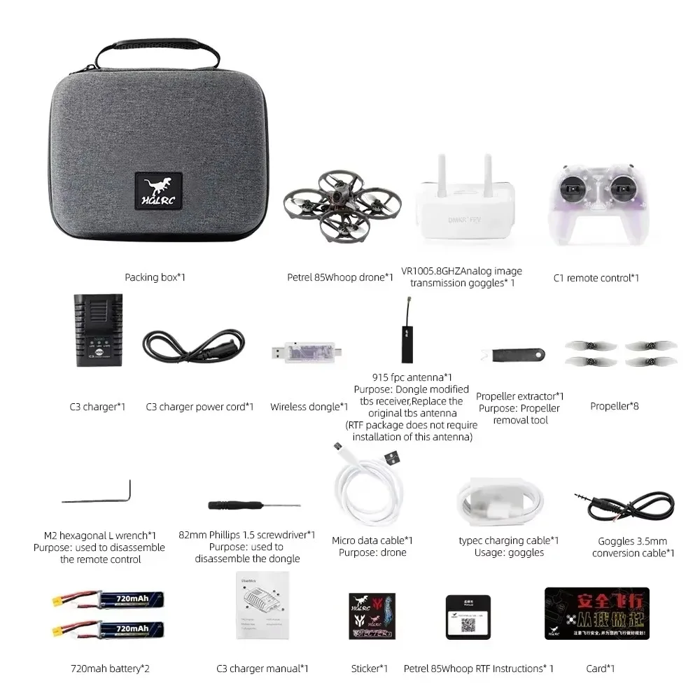 Zestaw HGLRC Petrel 85 Whoop 2 – Rc Helicopter Gas recenzja i cena